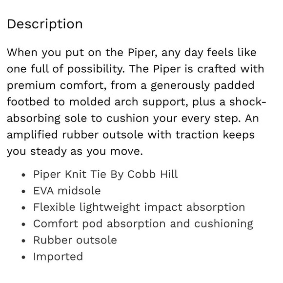 NIB Cobb Hill Rockport Piper Knit Tie Comfort Sneaker 9M 40 - Picture 10 of 11